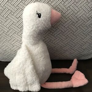 New La Vie en Rose Duck Plush Toy Stuffed Animal Snow White Pink